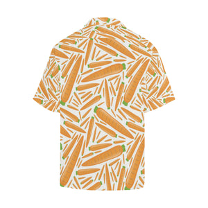 Carrot Pattern Print Design 02 Men's All Over Print Hawaiian Shirt (Model T58)