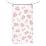 Pink sakura cherry blossom pattern Bath Towel