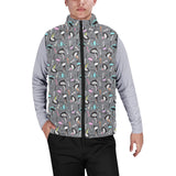 Ostrich Pattern Print Design 01 Men's Padded Vest