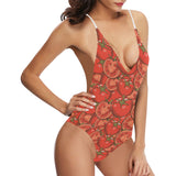Red Tomato Pattern Women's One-Piece Swimsuit