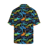Colorful shark Men's All Over Print Hawaiian Shirt