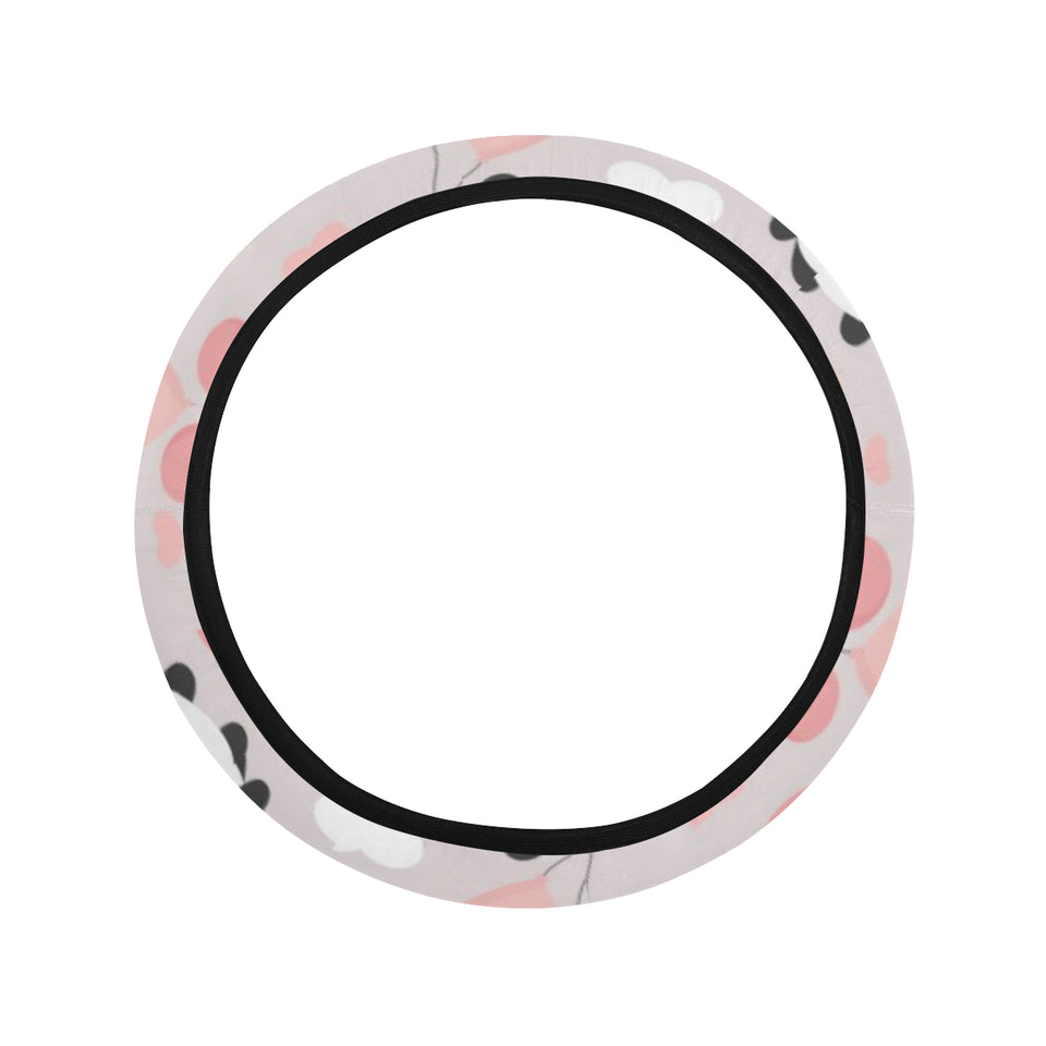 Cute panda ballon heart pattern Car Steering Wheel Cover