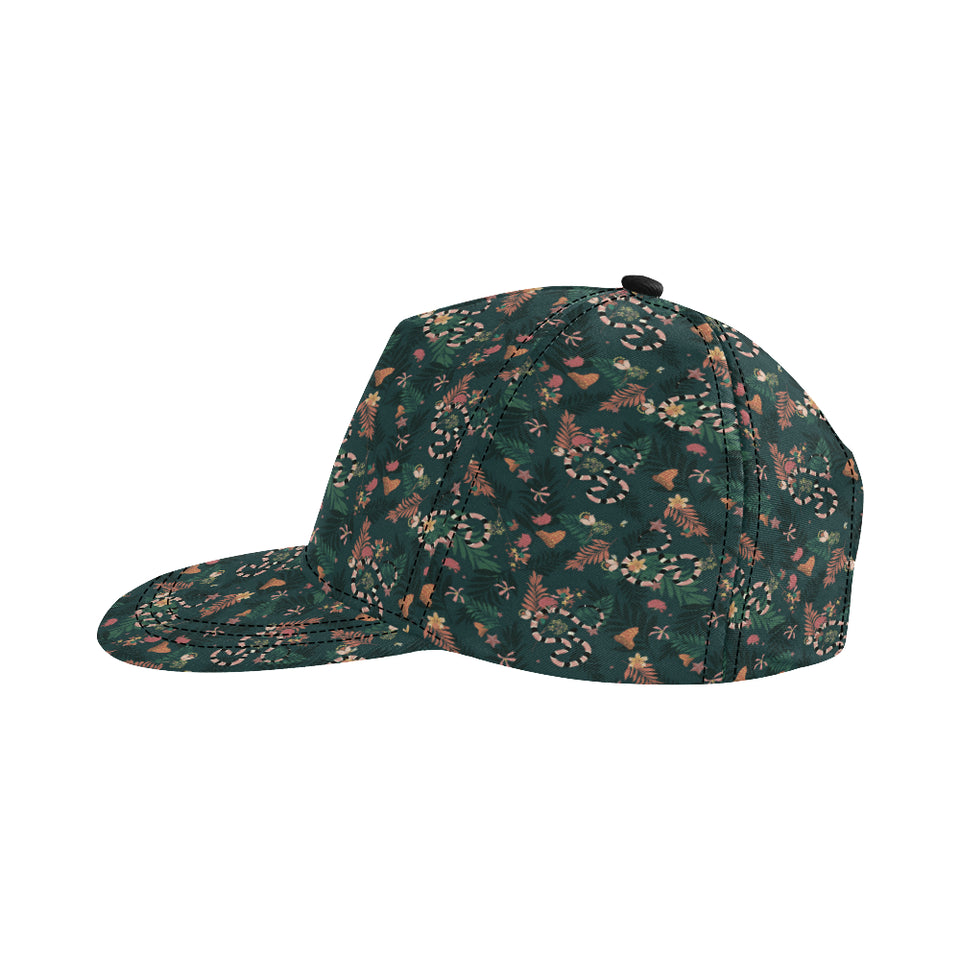 Snake forest pattern All Over Print Snapback Cap