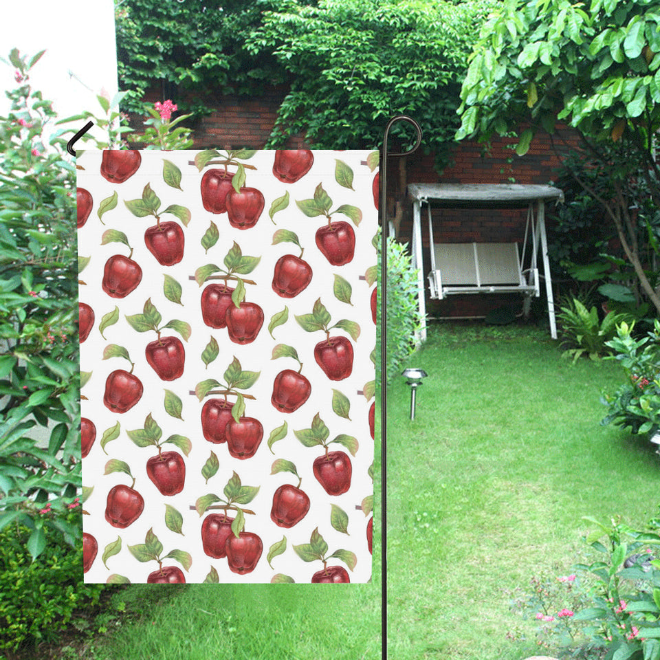 Red apples pattern House Flag Garden Flag