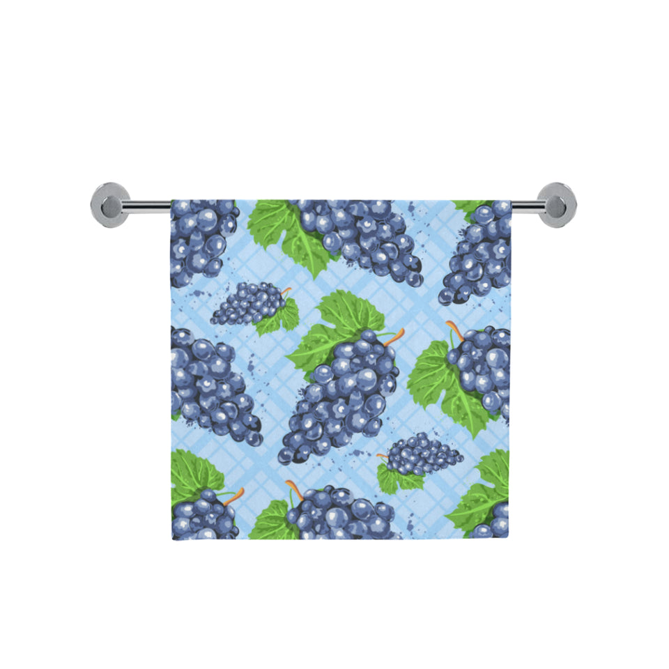 Watercolor grape pattern Bath Towel
