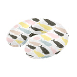 Whale dot pattern U-Shaped Travel Neck Pillow