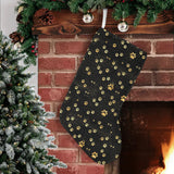 Dog Paws Pattern Print Design 05 Christmas Stocking