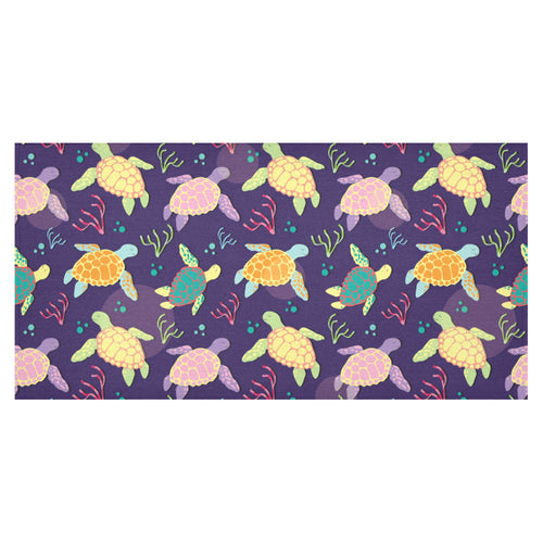 Colorful sea turtle pattern Tablecloth