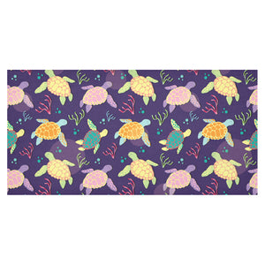 Colorful sea turtle pattern Tablecloth