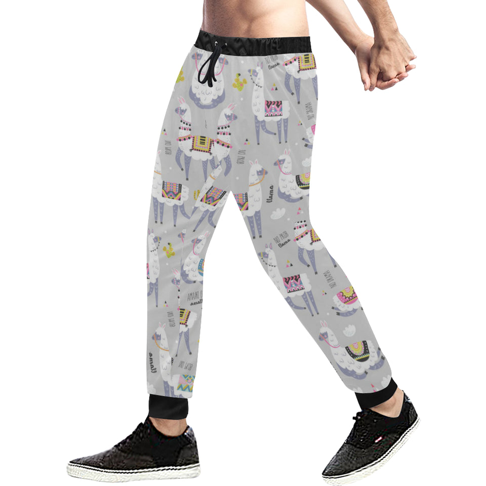 Cute Llama Alpaca pattern Unisex Casual Sweatpants