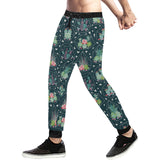 Cactus glass terrarium pattern Unisex Casual Sweatpants