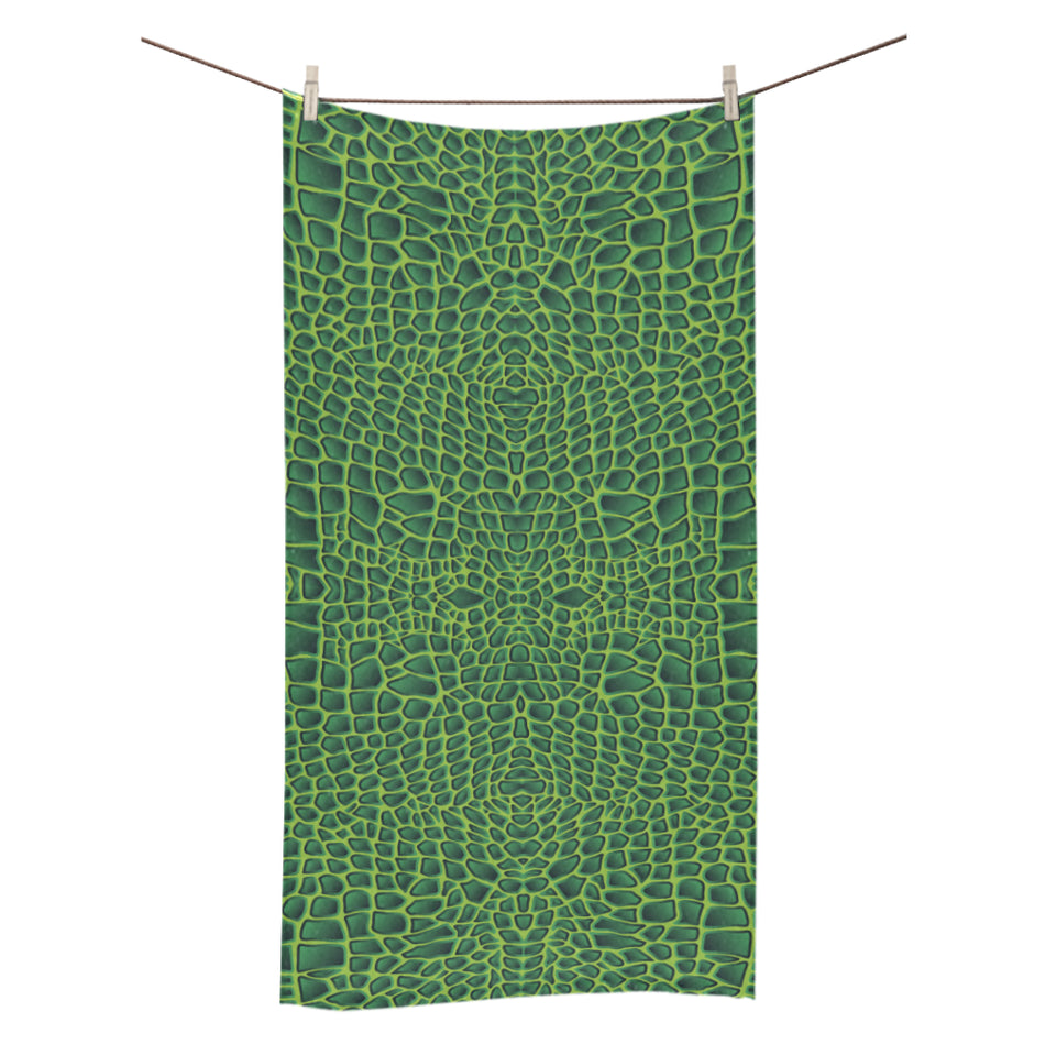 Crocodile Skin Printed Bath Towel