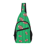American football ball field background All Over Print Chest Bag