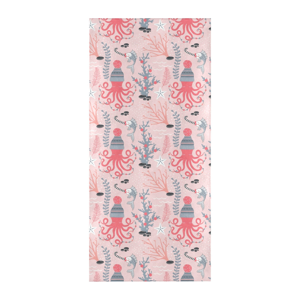 Octopus winter hat garland Fish candy Seaweed Cora Beach Towel