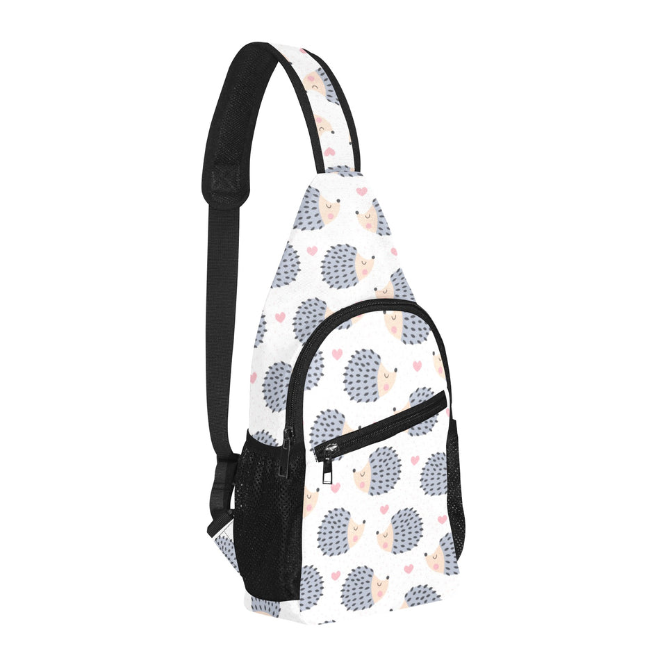 Hedgehog Pattern Print Design 04 All Over Print Chest Bag