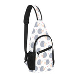 Hedgehog Pattern Print Design 04 All Over Print Chest Bag