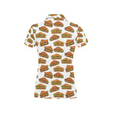 Sandwich Pattern Print Design 02 Women's All Over Print Polo Shirt
