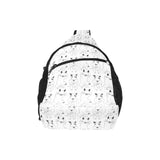 Bull Terrier Pattern Print Design 02 All Over Print Chest Bag