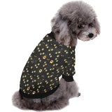 Dog Paws Pattern Print Design 05 All Over Print Pet Dog Round Neck Fuzzy Shirt