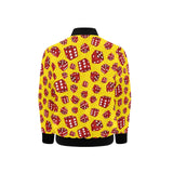 Dice Pattern Print Design 04 Kids' Boys' Girls' Bomber Jacket