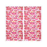 Lips Pattern Print Design 01 Gauze Curtain