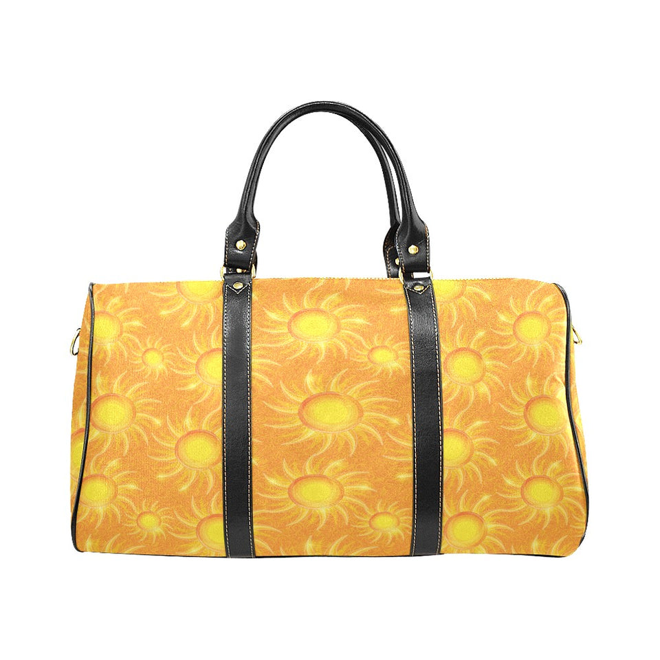 Sun orange background Travel Bag