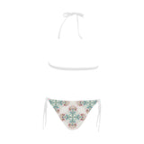 Square floral indian flower pattern Sexy Bikinis Two-Piece Swimsuits