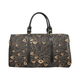 Gold peacock feather pattern Travel Bag