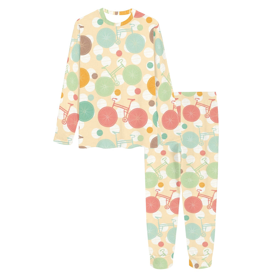 Bicycle Pattern Print Design 01 Women's All Over Print Pajama Set
