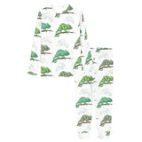 Chameleon lizard pattern Women's All Over Print Pajama Set