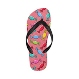 Colorful wrapped candy pattern Unisex Flip Flops