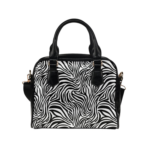 Zebra skin pattern Shoulder Handbag