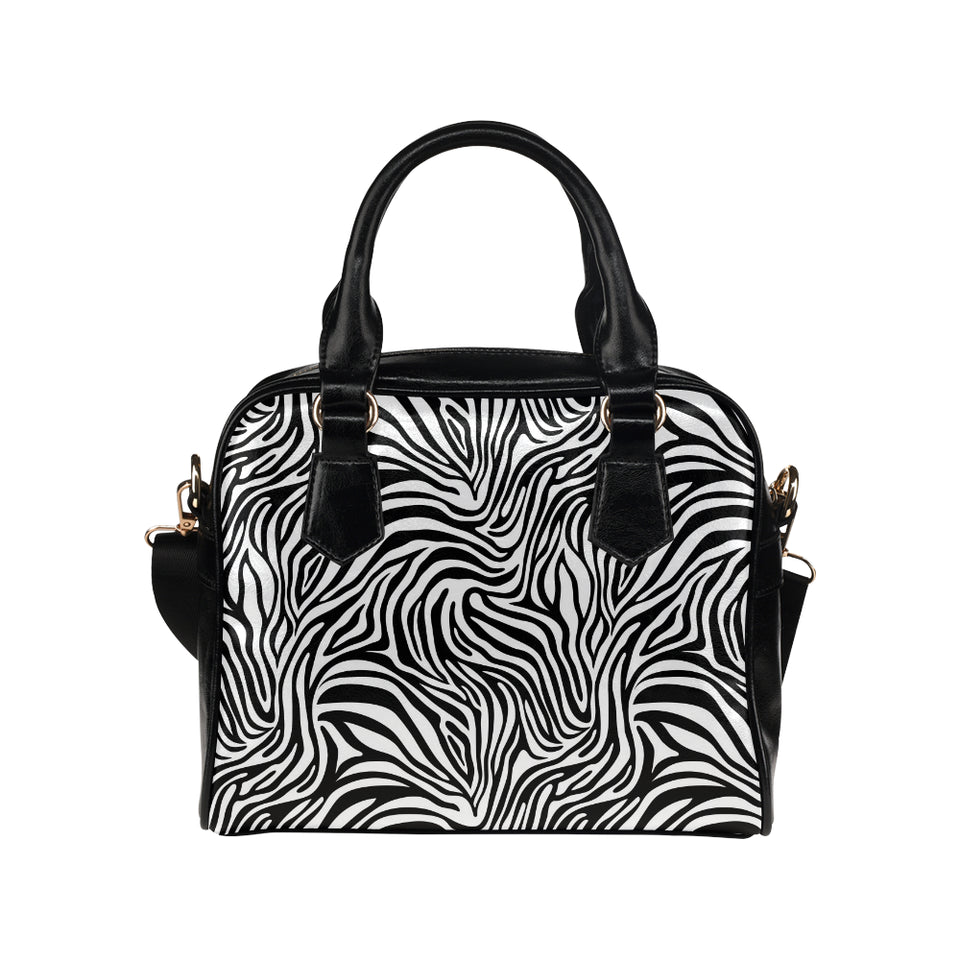 Zebra skin pattern Shoulder Handbag