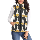 French fries dark background Women's Padded Vest