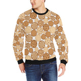 Various cookie pattern Men's Crew Neck Sweatshirt