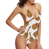 Paint Guitar Pattern Women's One-Piece Swimsuit