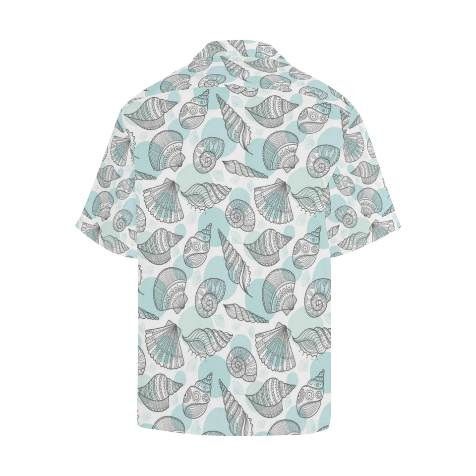 Shell polynesian tribal Men's All Over Print Hawaiian Shirt