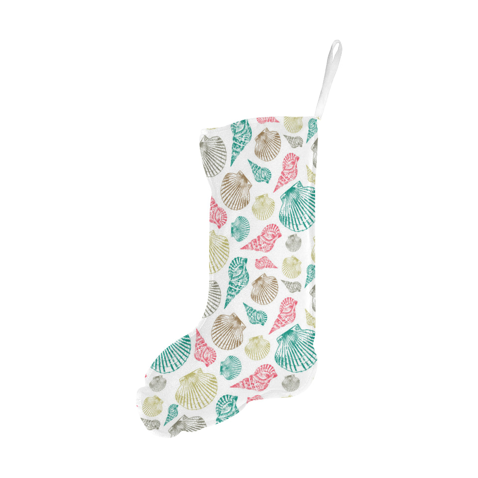 Colorful shell pattern Christmas Stocking