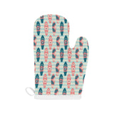 Surfboard Pattern Print Design 02 Heat Resistant Oven Mitts