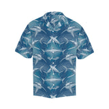 Shark hand drawn Men's All Over Print Hawaiian Shirt