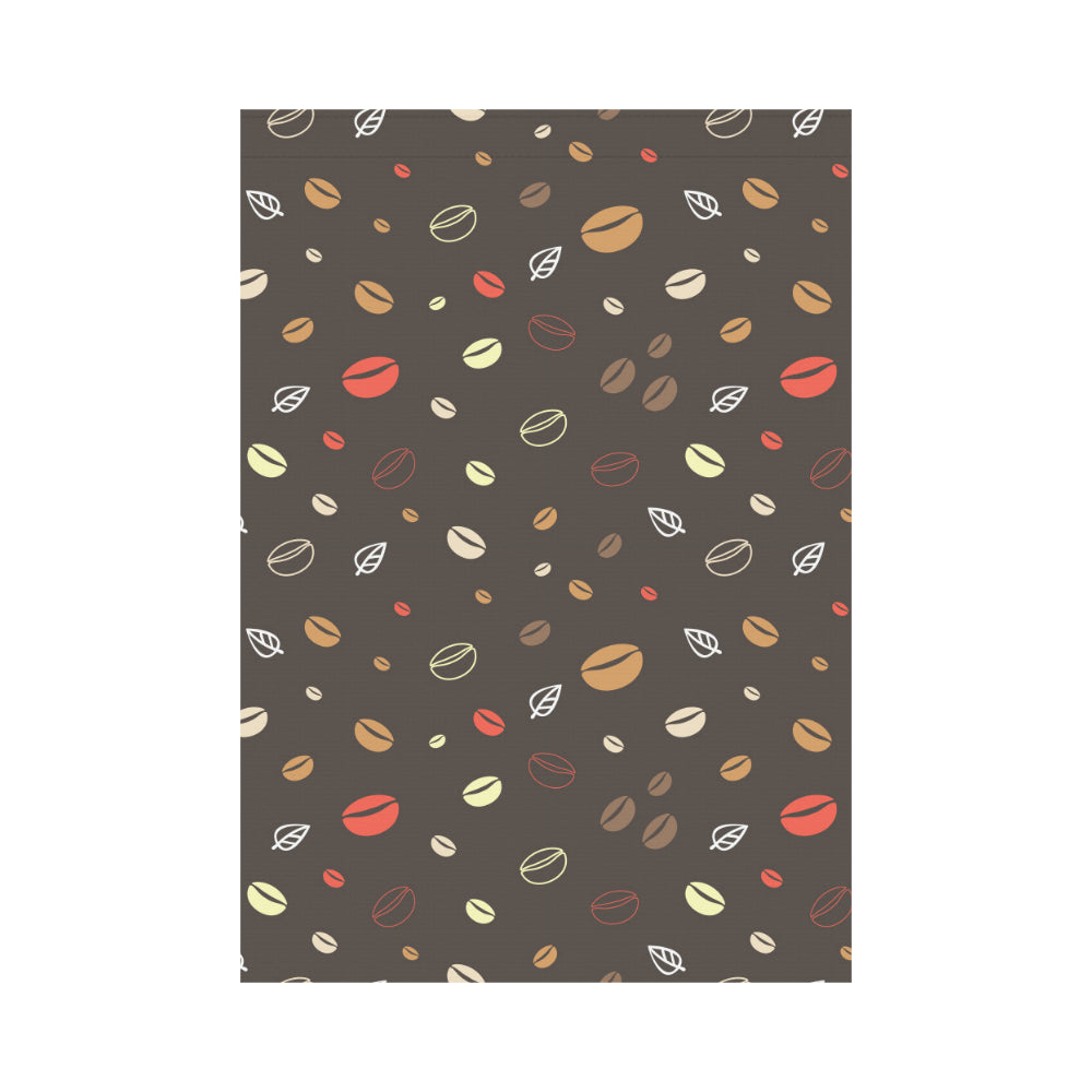 Coffee bean leave pattern House Flag Garden Flag