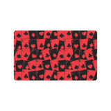 Casino Cards Suits Pattern Print Design 02 Doormat