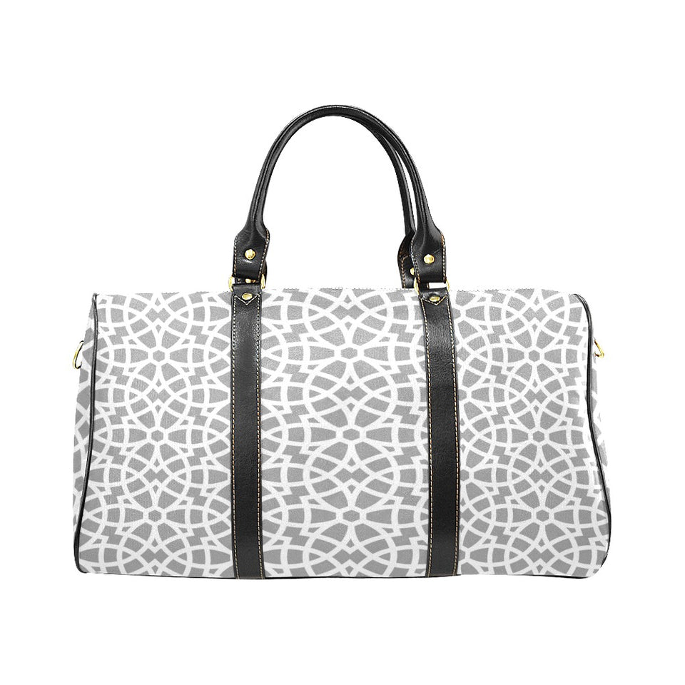 arabic gray pattern Travel Bag