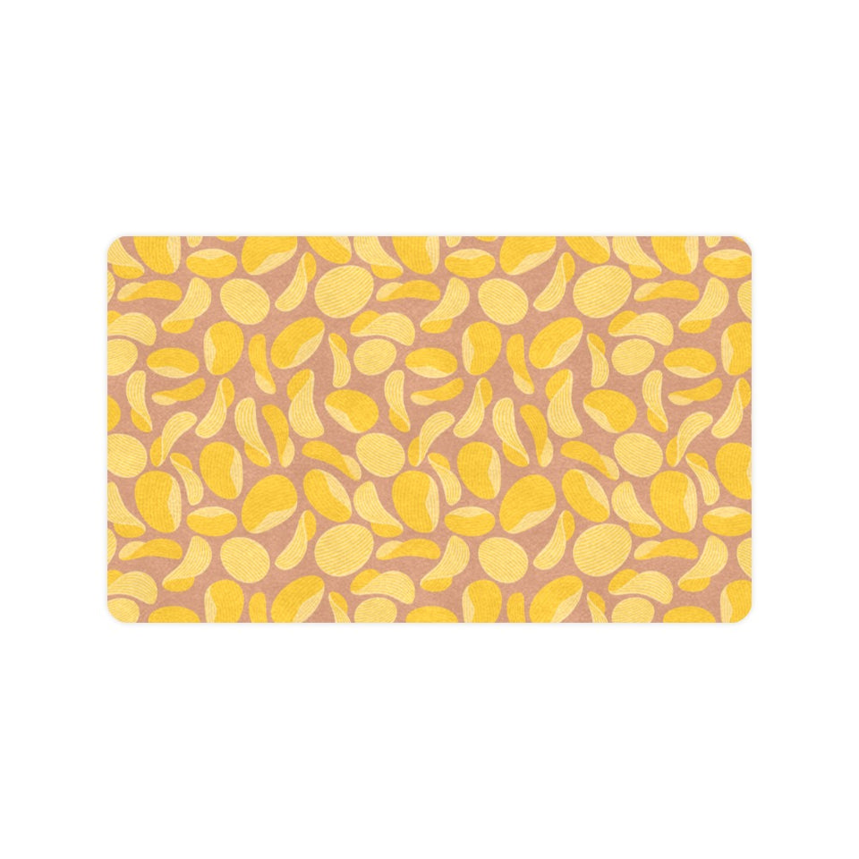 Potato Chips Pattern Print Design 01 Doormat