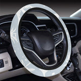 Christmas tree winter forest pattern Car Steering Wheel Cover