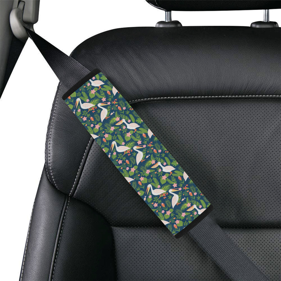 Pelican Pattern Print Design 05 Car Seat Belt Cover