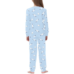 Seagull Pattern Print Design 02 Kids' Boys' Girls' All Over Print Pajama Set