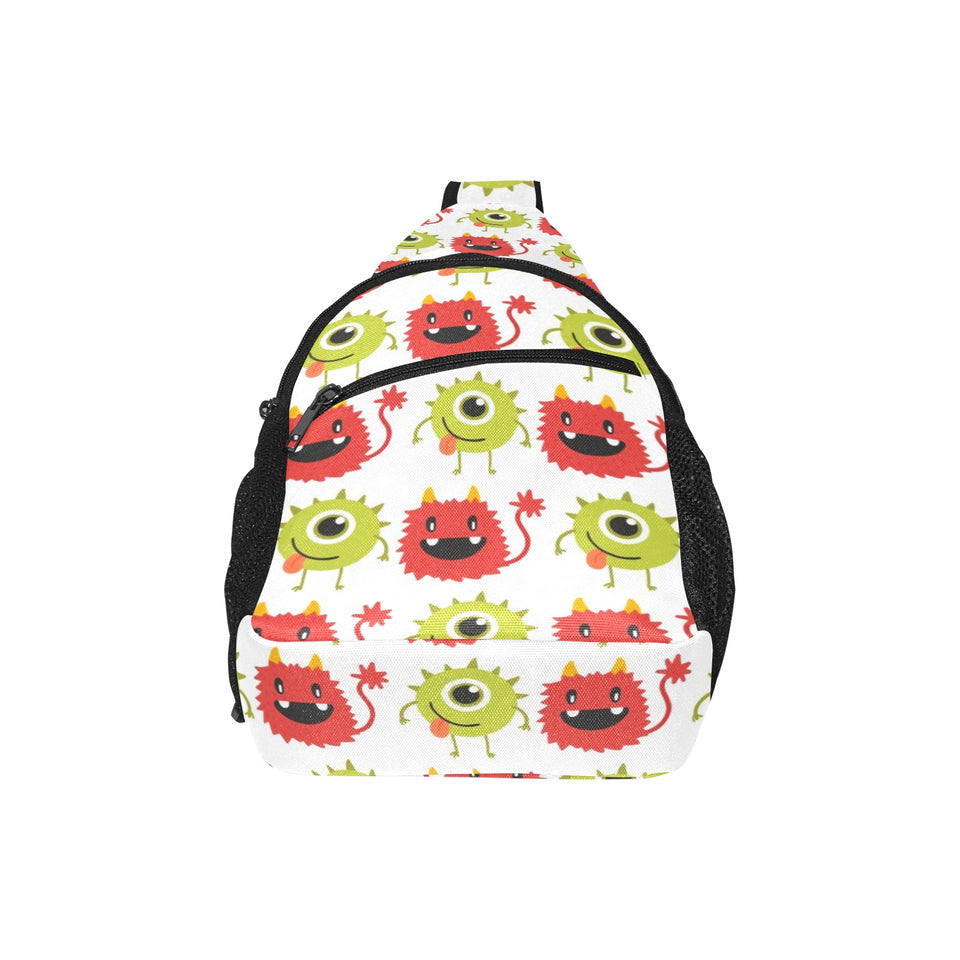 Alien Pattern Print Design 05 All Over Print Chest Bag