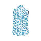Coral Reef Pattern Print Design 01 Men's Padded Vest