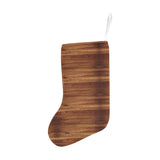Wood Printed Pattern Print Design 04 Christmas Stocking